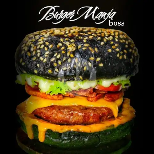 Gambar Makanan Burger Manja Kopi Boba, Menteng 3