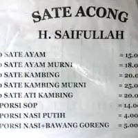 Gambar Makanan Sate Acong 1