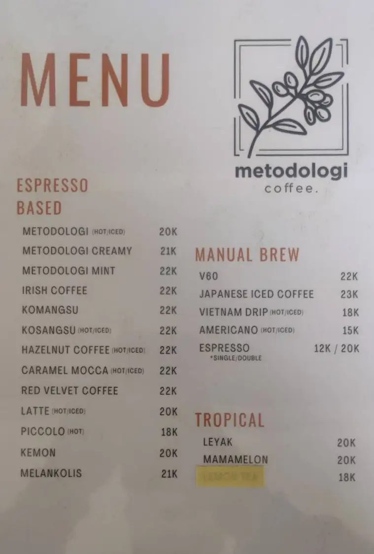 Metodologi Coffee
