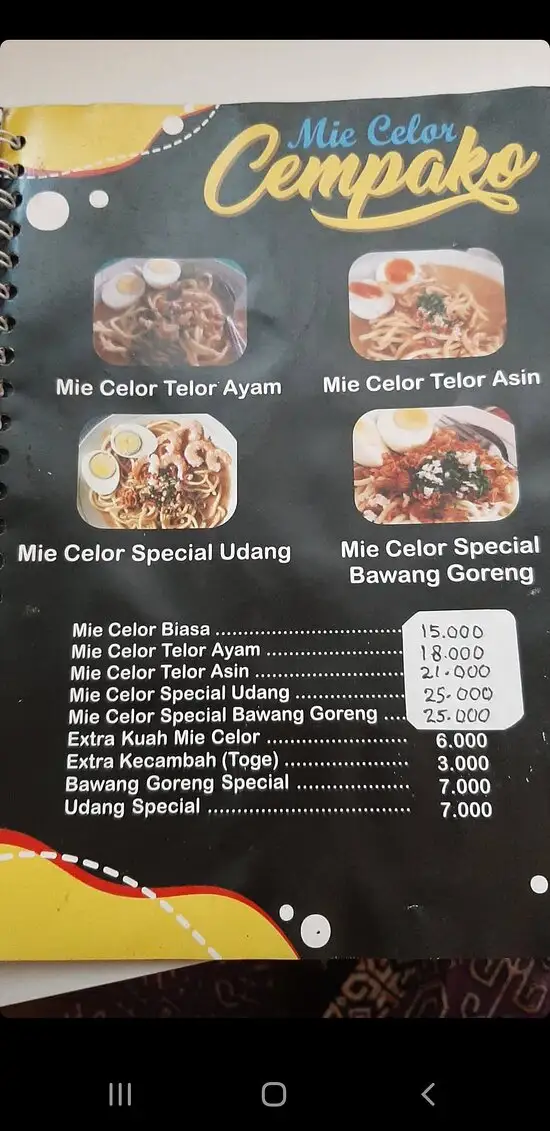 Mie Celor Cempako