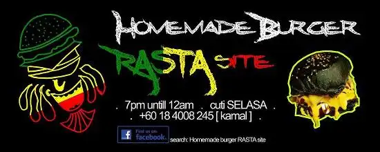 Homemade burger RASTA site