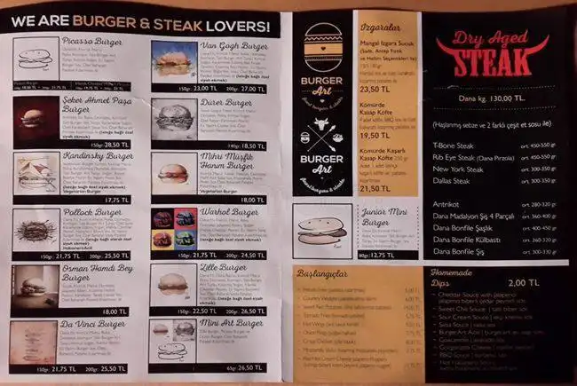 BurgerArt'nin yemek ve ambiyans fotoğrafları 1