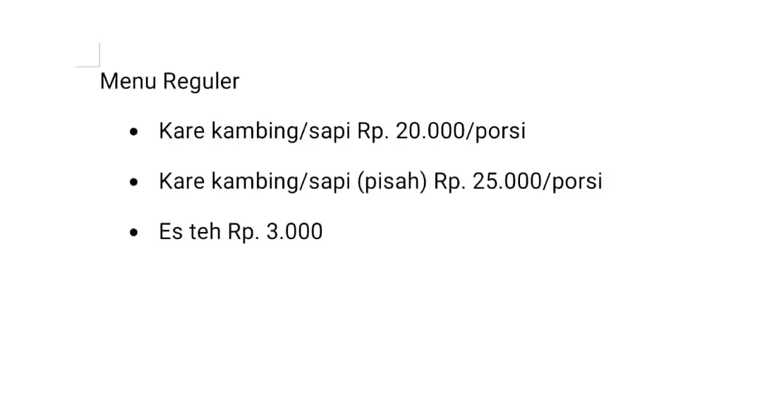 Kare Kambing & Daging Sapi Cak Wi