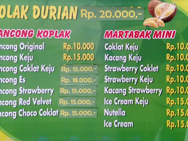 Gambar Makanan Koplak (Kolak Durian) 1