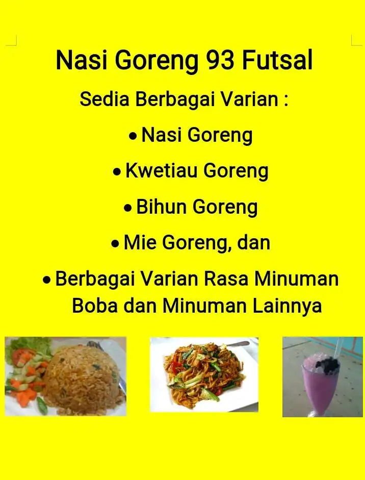 Nasi Goreng 93 Futsal