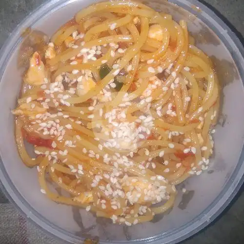 Gambar Makanan Spaghetti Teh Atie Thea Khas Banteng Kecil 1s, Masuk Area Pasar Blkng Pos 16