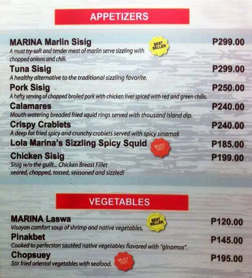 Marina Food Photo 1