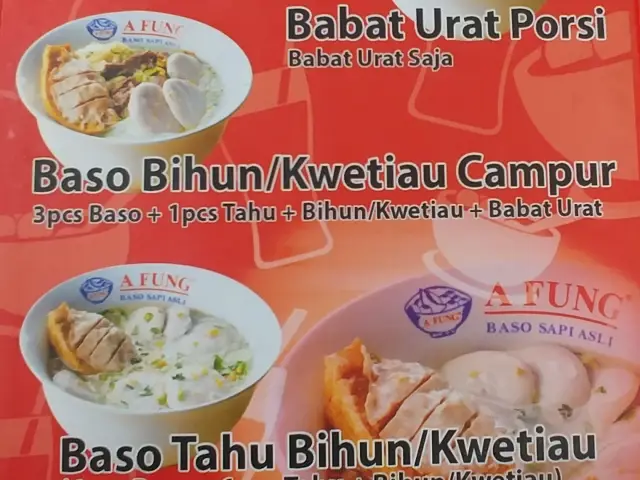 Gambar Makanan A Fung Baso Sapi Asli 2