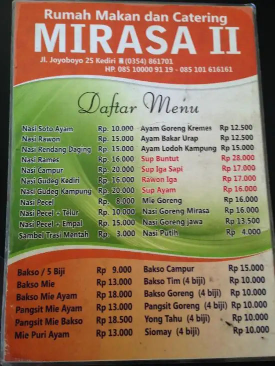 Gambar Makanan Rumah Makan Mirasa II 13