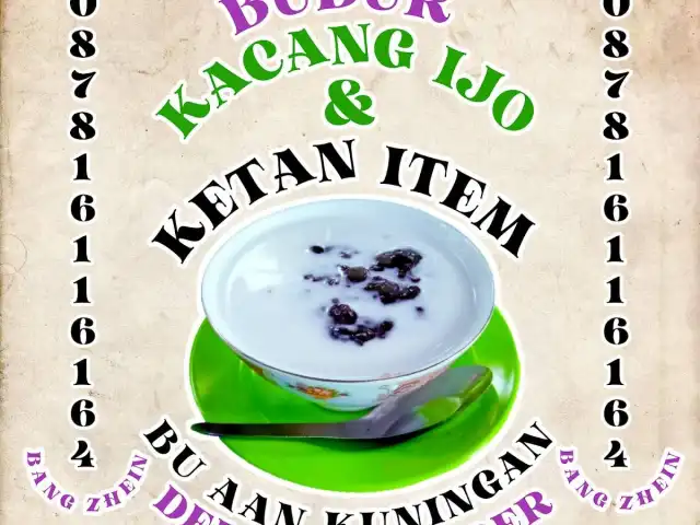 BUBUR KACANG IJO DAN KETAN ITEM TEH AAN KUNINGAN JAWA BARAT