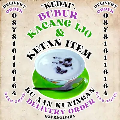 BUBUR KACANG IJO DAN KETAN ITEM TEH AAN KUNINGAN JAWA BARAT