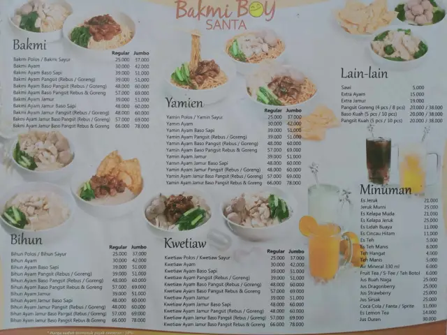 Gambar Makanan Bakmi Boy Santa 19