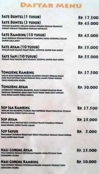 Gambar Makanan SATE KARDJAN - Cibubur 2