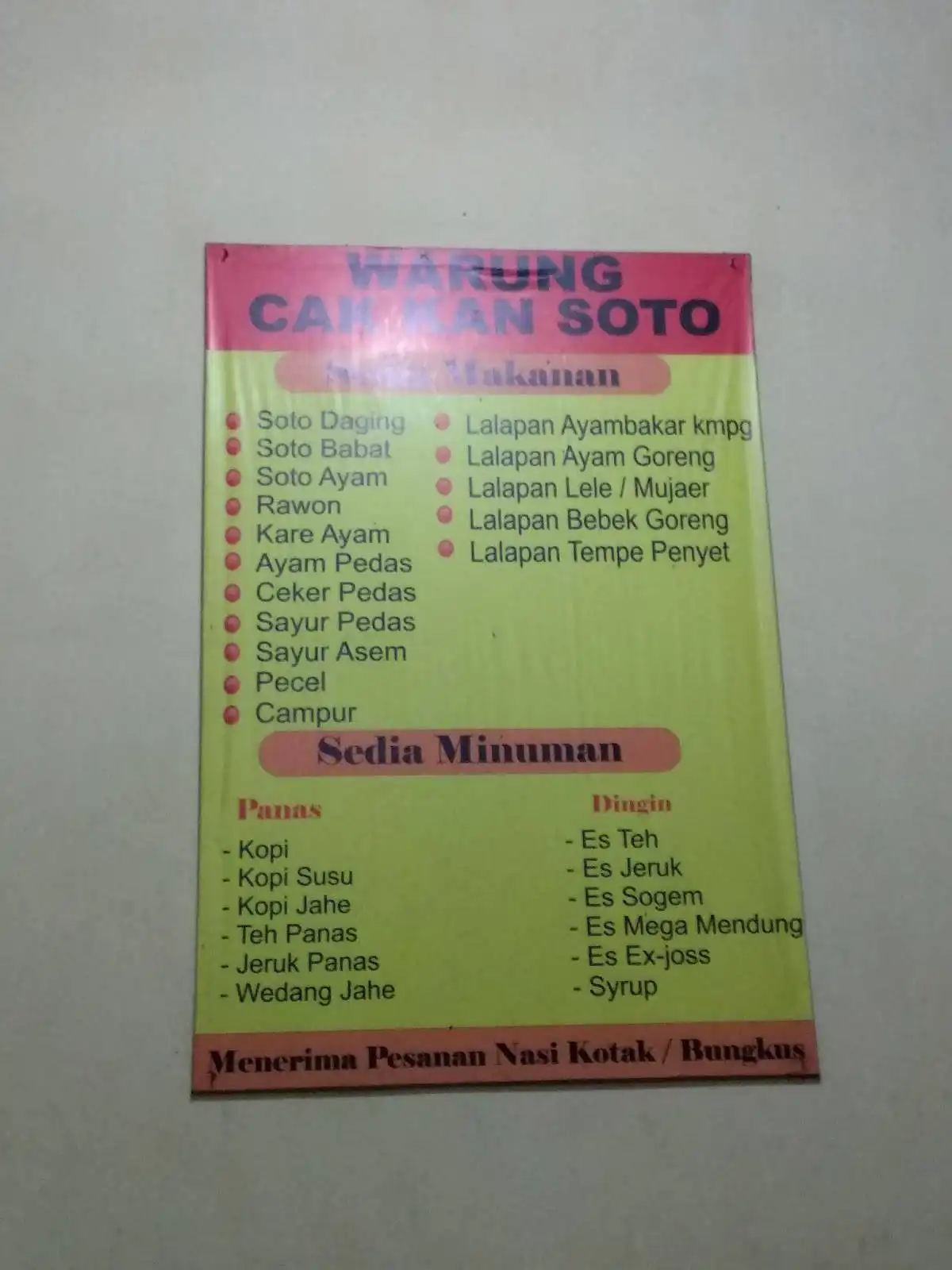 Warung Cak Kan Soto