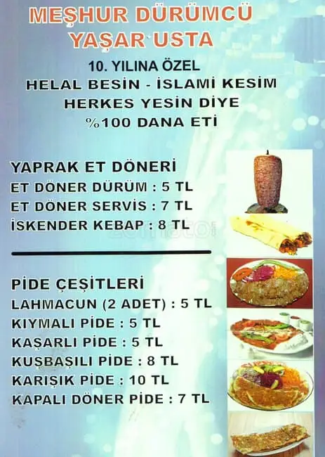 Meşhur Dürümcü Yaşar Usta'nin yemek ve ambiyans fotoğrafları 1