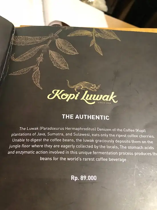 Gambar Makanan Kopi Luwak Grand Indonesia 11