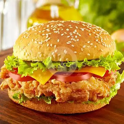 Gambar Makanan Burger Patty and Drink, Lapangan Amor 13