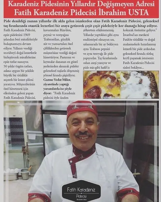 Fatih Karadeniz Pidecisi İbrahim Usta'nin yemek ve ambiyans fotoğrafları 10