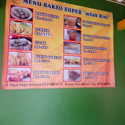 BAKSO SUPER "Mbak Rini"