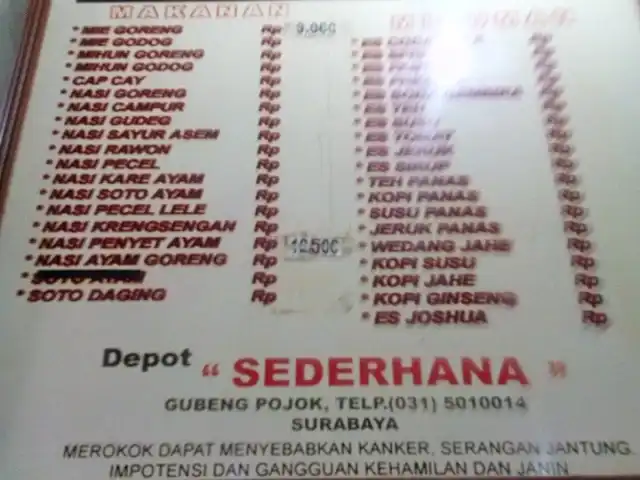 Gambar Makanan Warung sederhana Gubeng Pojok 7