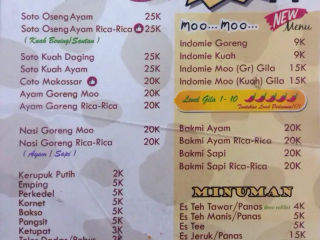 Gambar Makanan Soto Oseng MooMoo 1