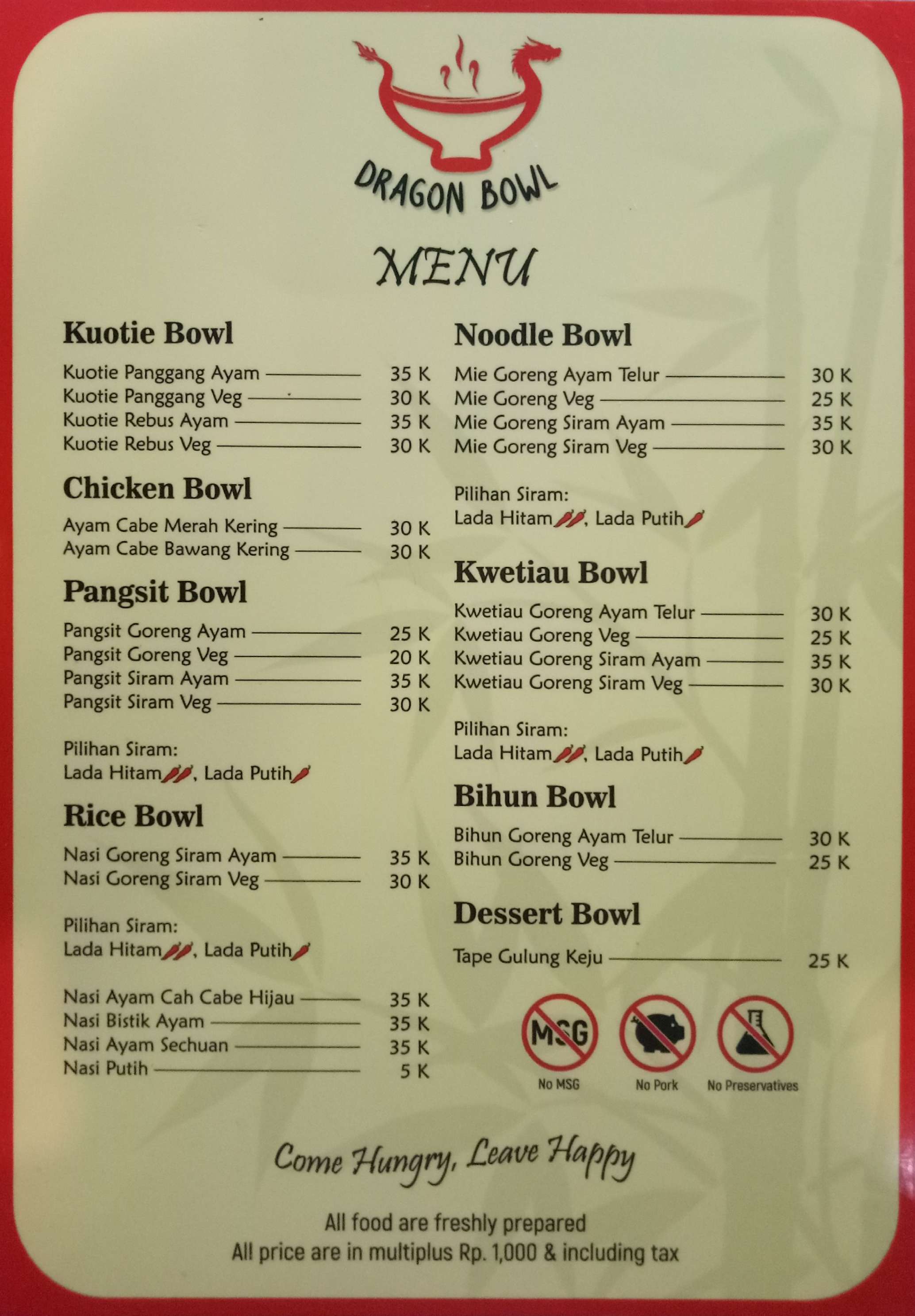 Dragon Bowl Terdekat - Restoran Dan Tempat Makan Indonesia Terdekat Di ...