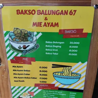 Bakso Balungan 67 & Mie Ayam