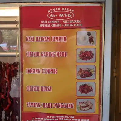 Rumah Makan Ge Ong Jakarta Nasi Campur