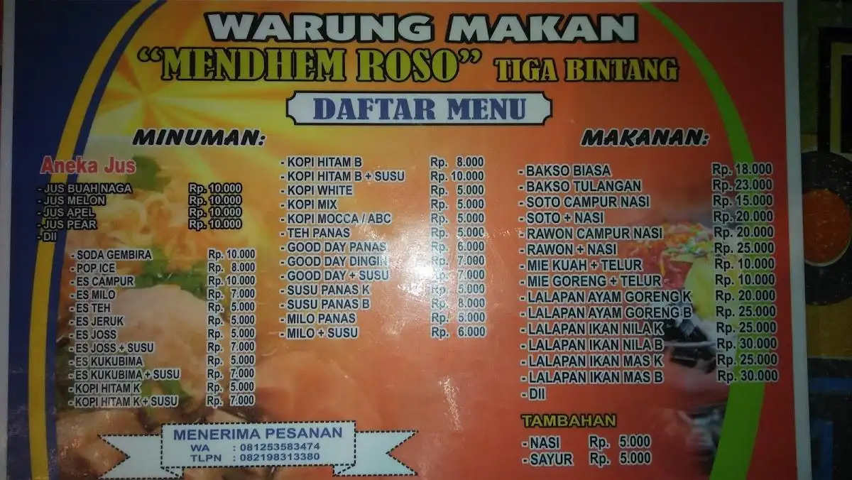 warung makan tiga bintang