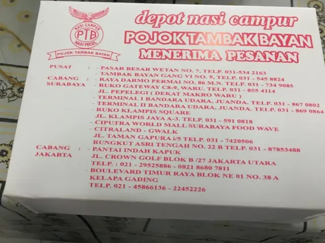 Gambar Makanan Depot Nasi Campur Pojok Tambak Bayan 5