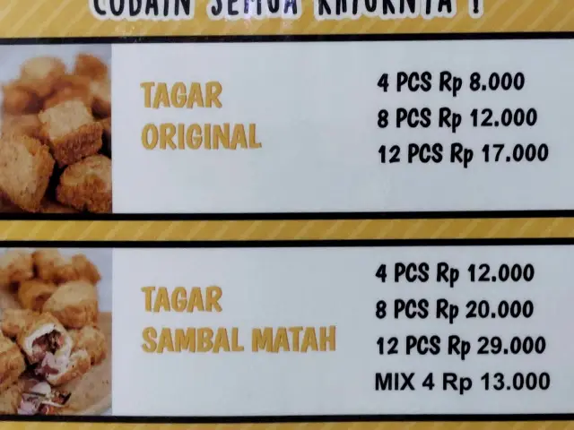 Gambar Makanan TAGAR (Tahu Garing) 1