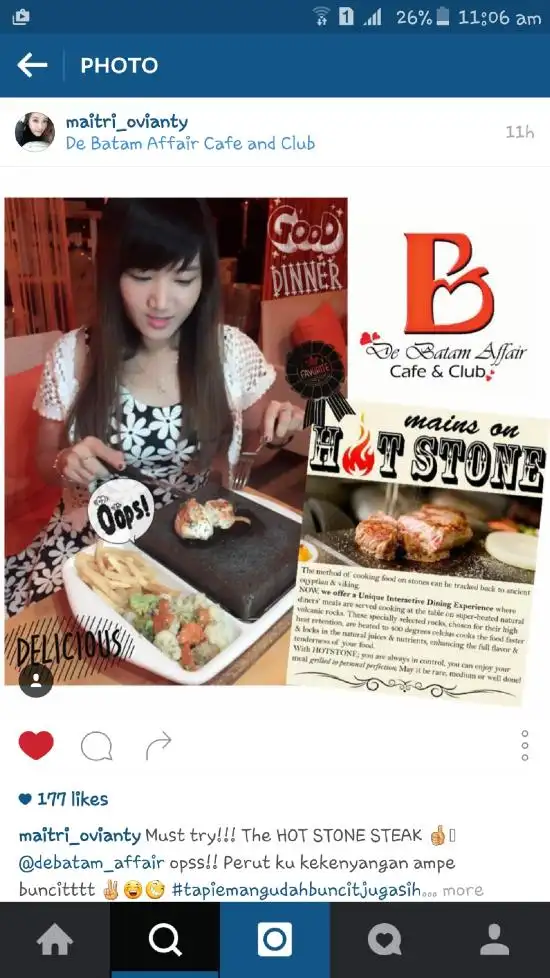 Gambar Makanan De Batam Affair Cafe and Club 9