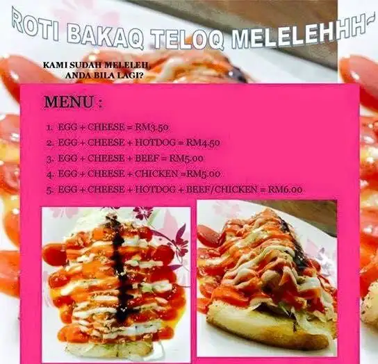 Roti Bakaq Teloq Meleleh Bangsar