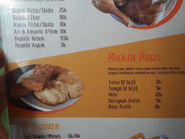 Gambar Makanan Pak Qomar - Bebek & Ayam Goreng 9