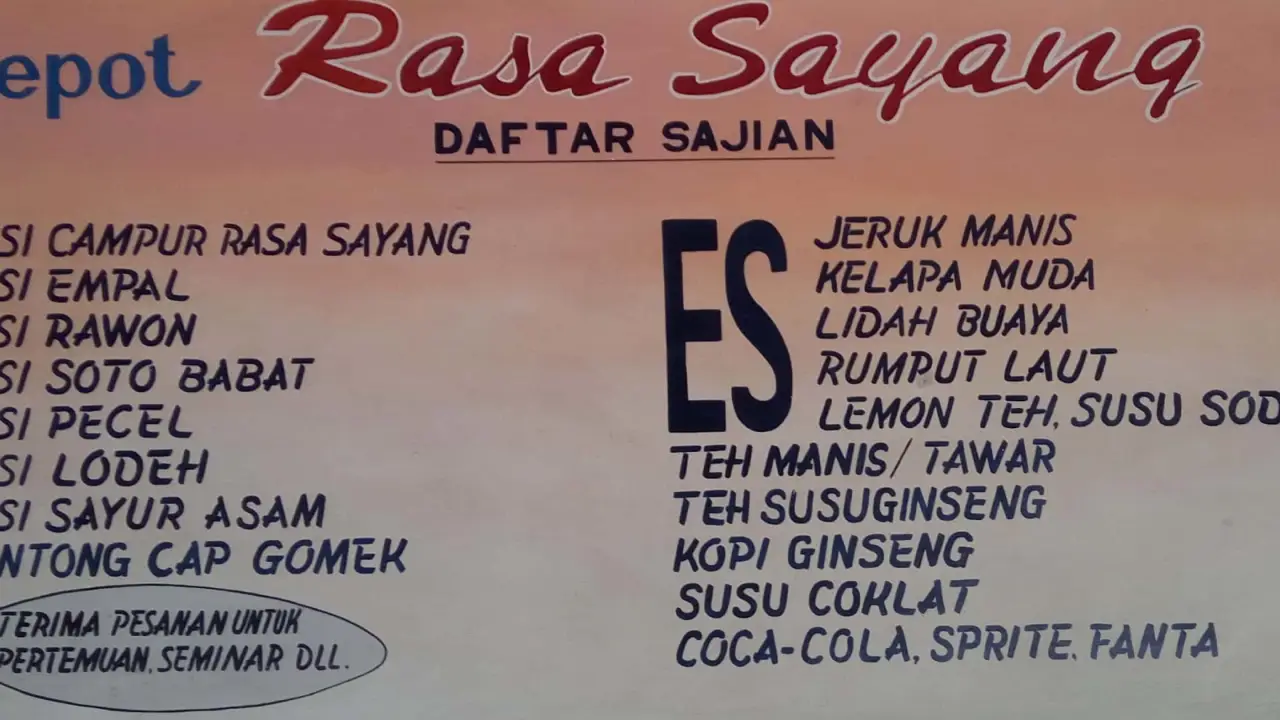 Depot Rasa Sayang