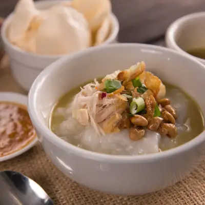 Bubur ayam dan kuih muih frozen