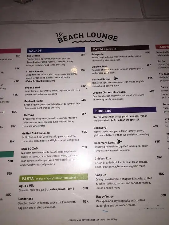 Gambar Makanan Beach Lounge 14