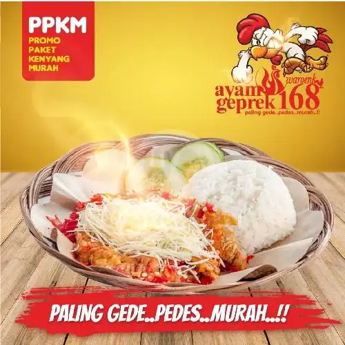 Gambar Makanan Ayam Geprek 168, Kreo Selatan 2