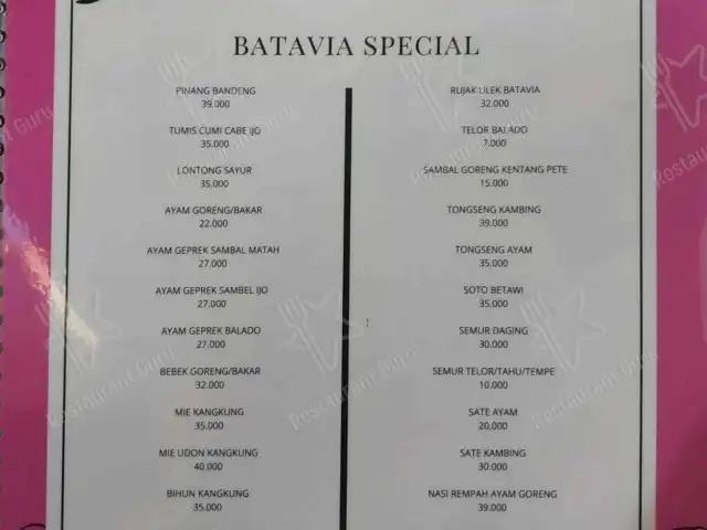 Gambar Makanan Batavia bistro 1