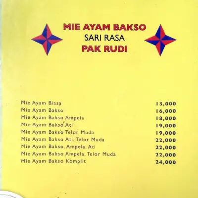 Mie Ayam Bakso Pak Rudi