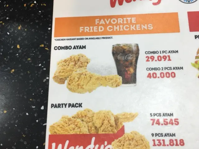 Gambar Makanan Wendy's 11