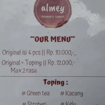 Almey Kue Balok Brownis Lumer