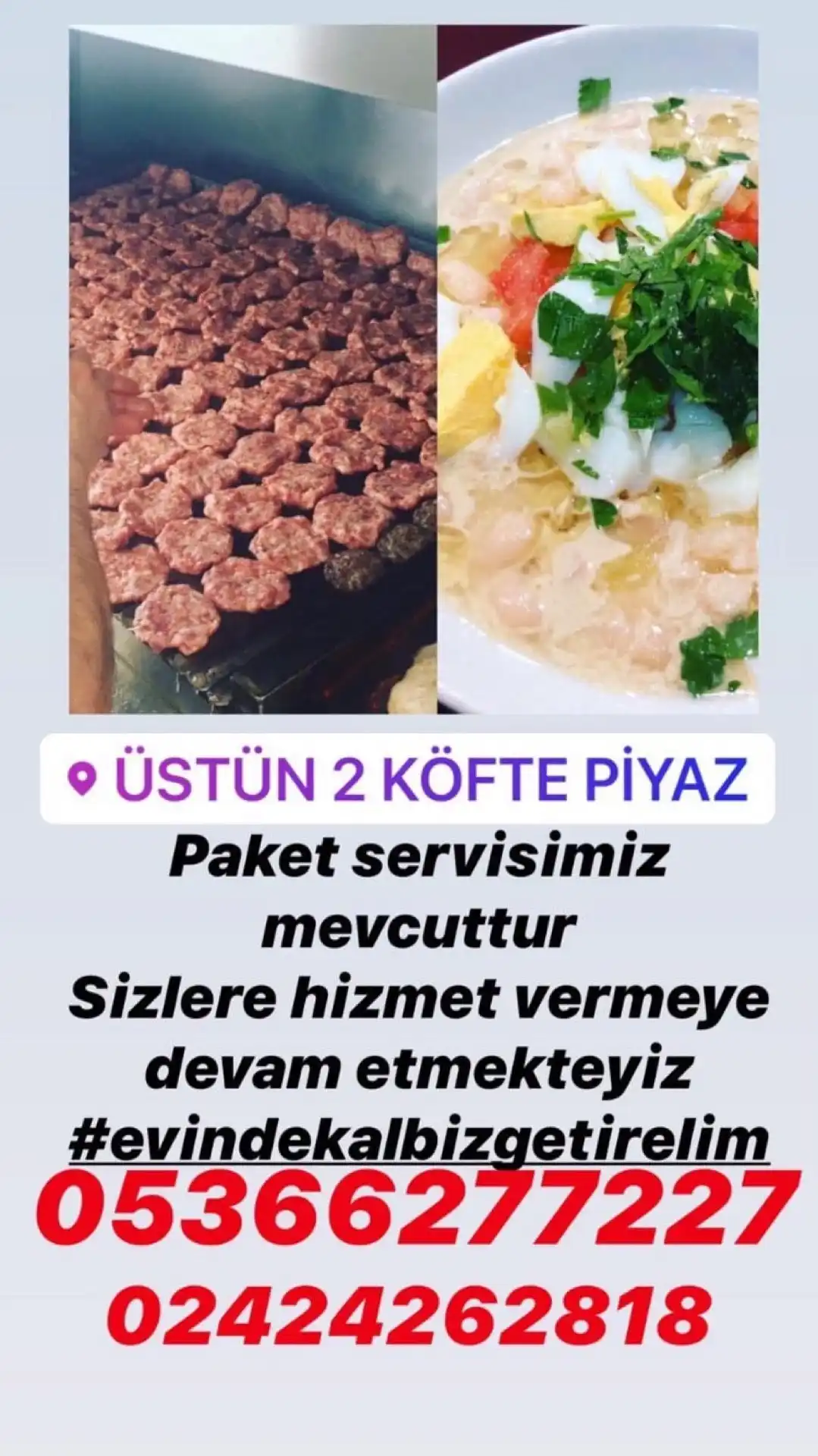 Üstün 2 Köfte&Piyaz