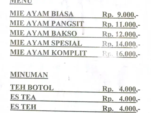 Gambar Makanan Mie Ayam Taman Duta Indah 1