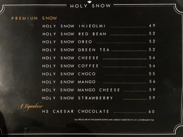 Gambar Makanan Holy Snow 2