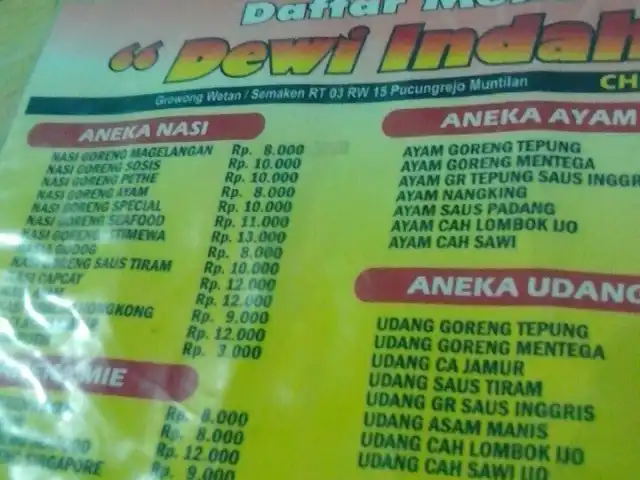 Gambar Makanan Dewi Indah 2