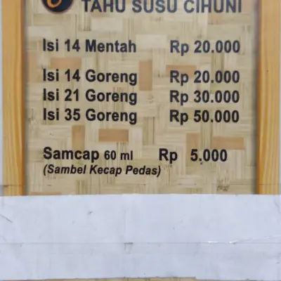 Tahu Susu Cihuni