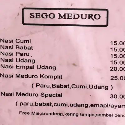 Sego Meduro Kawok