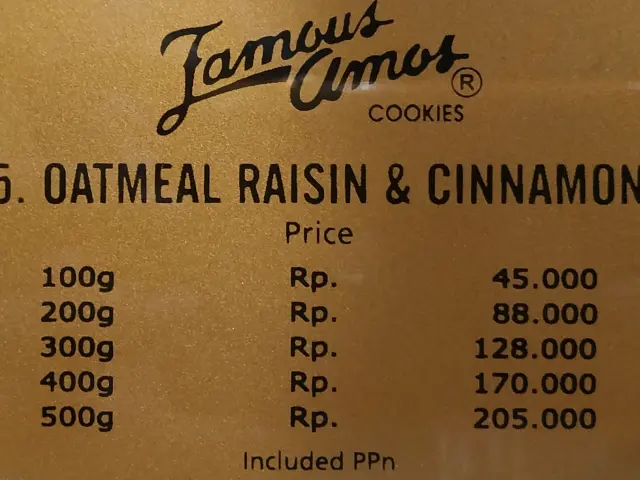 Gambar Makanan Famous Amos 4