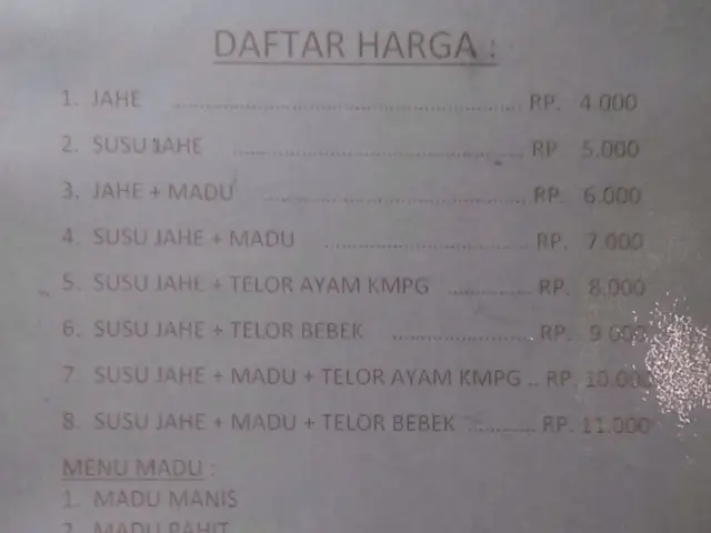 Susu Jahe Merah Bang Ahmad